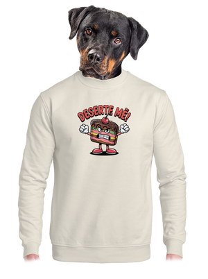 Deserte mě unisex mikina bez kapuce Off White