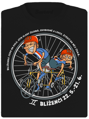 Cyklistický horoskop: Blíženci dámské sportovní tričko Black