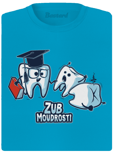 Zub moudrosti dámské sportovní tričko Blue Atol