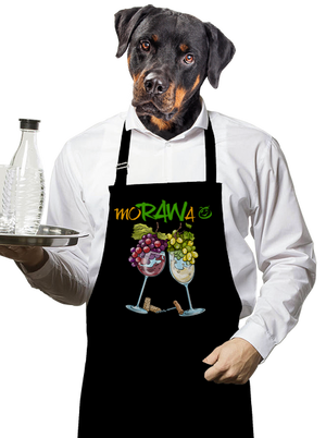 Morawa zástěra Black