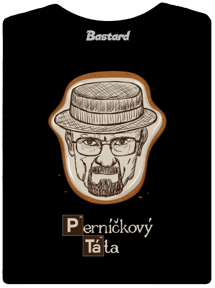 Perníčkový táta a Perníček dámské tričko Black