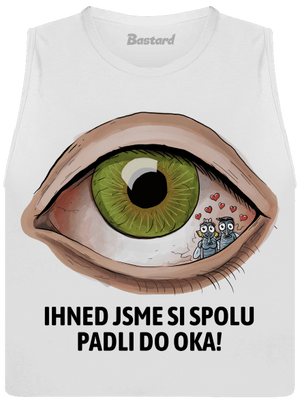 Padli do oka dámské tílko volné White