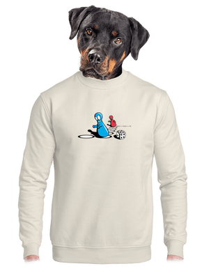 unisex mikina bez kapuce