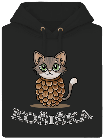 Košiška unisex mikina premium Dark Black