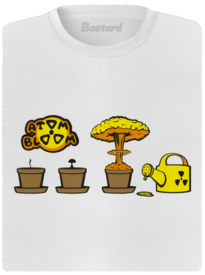 Atomový květ dámské sportovní tričko White