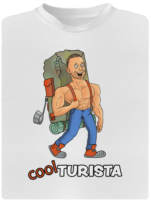 Cool turista dětské sportovní tričko White