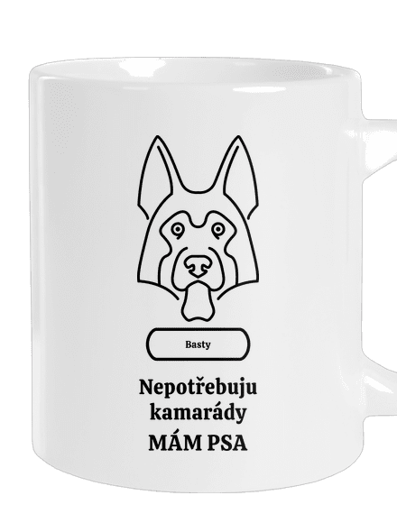 Nemůžu, mám psa velký hrnek White