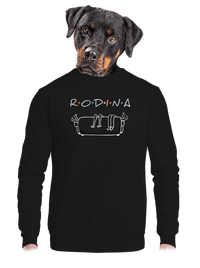 unisex mikina bez kapuce