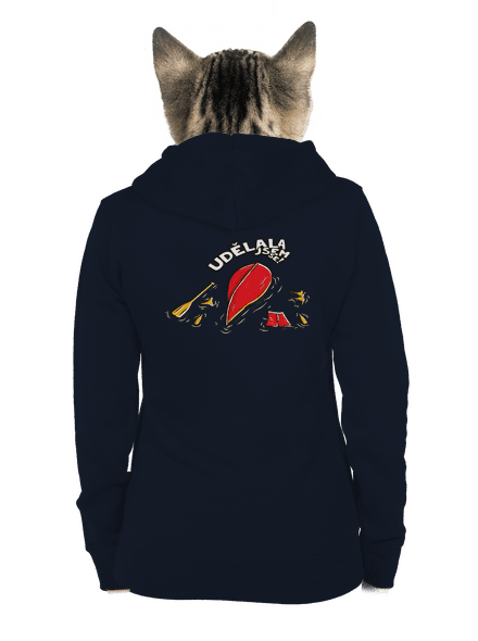 Udělal jsem se dámská mikina na zip Navy Mal