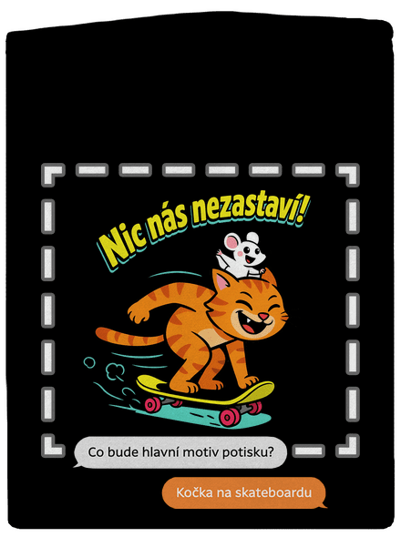 Vlastní AI obrázek dámská mikina na zip Black