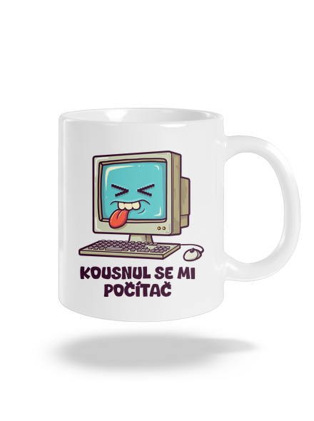Kousnul se mi počítač klasický hrnek White