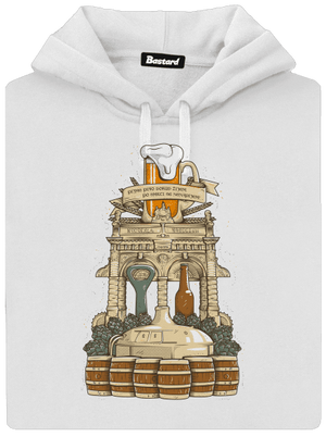 Pivní oltář dámská mikina klokanka White