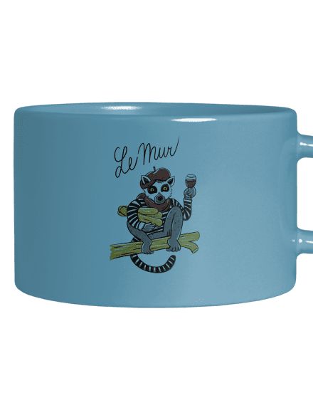 Le Mur hrnek makronka Blue Macaron