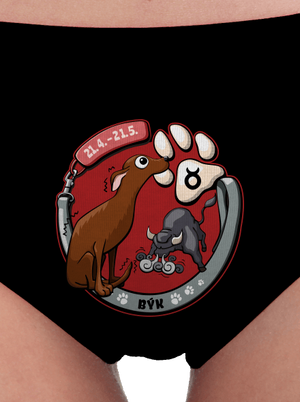 Psí horoskop: Býk dámské kalhotky Black