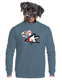 unisex mikina bez kapuce