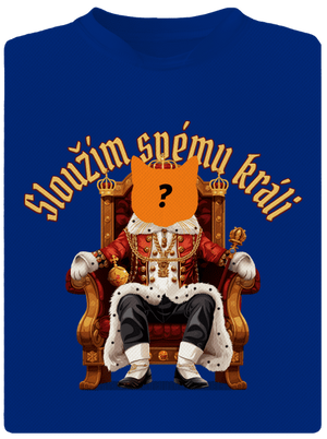 Sloužím svému králi pánské sportovní tričko Royal Blue Mal