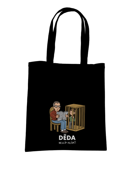 Děda hlídá taška Black