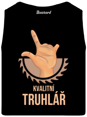 Kvalitní truhlář pánské tílko Black