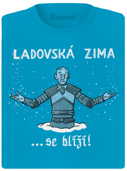 Ladovská zima se blíží dámské sportovní tričko Blue Atol