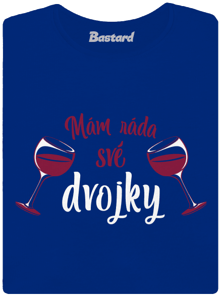 Dvojky dámské tričko s lemem Royal Blue Mal