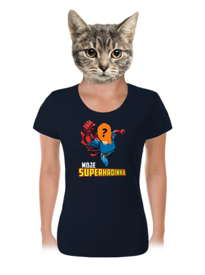 Moje superhrdinka dámské tričko Navy Mal