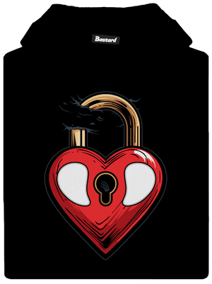 Zámek lásky dětská mikina klokanka Black