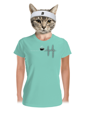 Coffee help dámské sportovní tričko Mint Mal