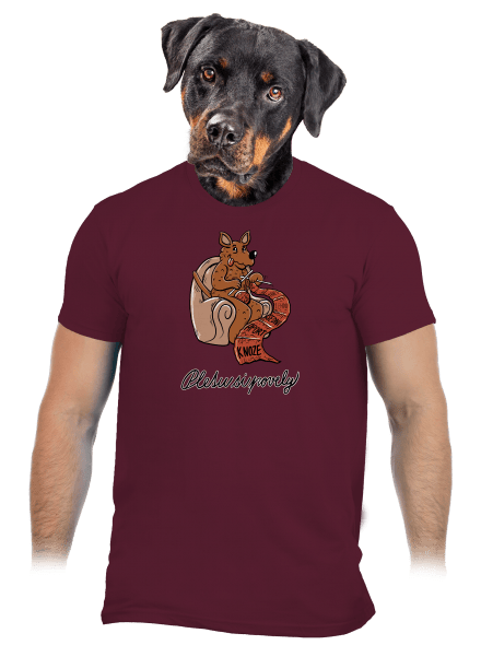 Pletu si povely pánské tričko Burgundy