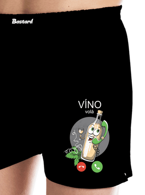 Bílé víno volá pánské trenky Black