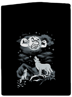 Vlčí árie pánská mikina na zip Black