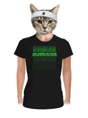 Jednička mezi nulami dámské sportovní tričko Black