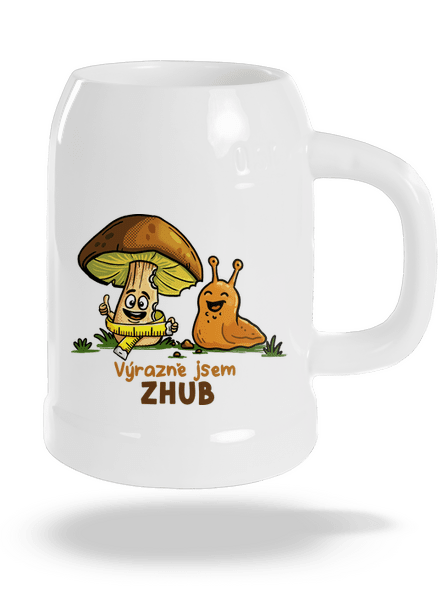Jsem zhub půllitr White