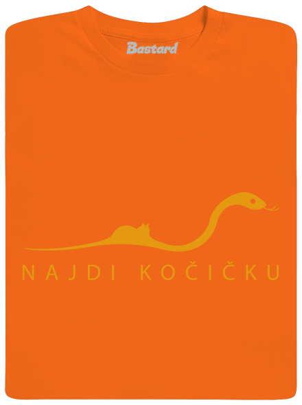 Najdi kočičku pánské tričko Orange