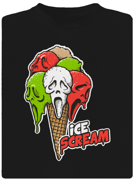 Ice Scream dětské sportovní tričko Black