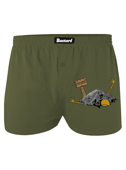 Sova spálená pánské trenky Khaki