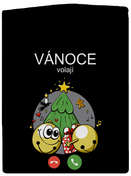 Vánoce volají dámská mikina na zip Black