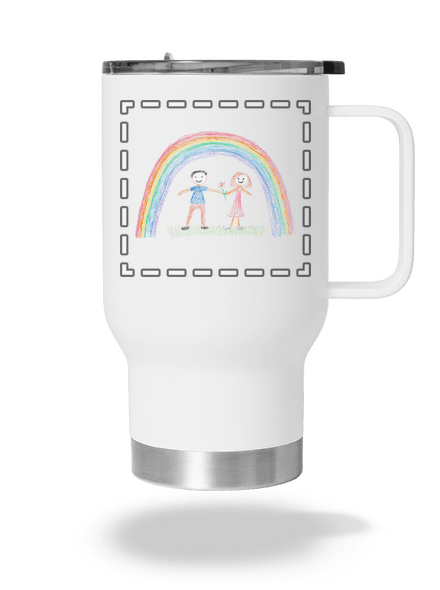 Dětské kresby - nahraj vlastní termohrnek White