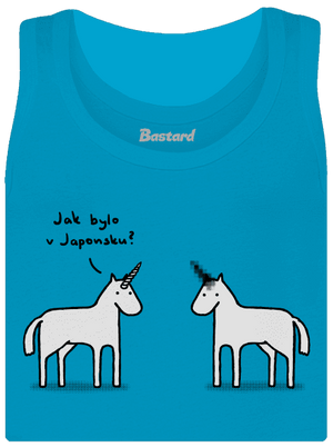 Pornorožec dámské tílko klasické Blue Atol