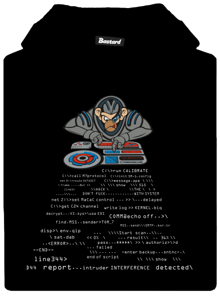 Coder ape dětská mikina klokanka Black