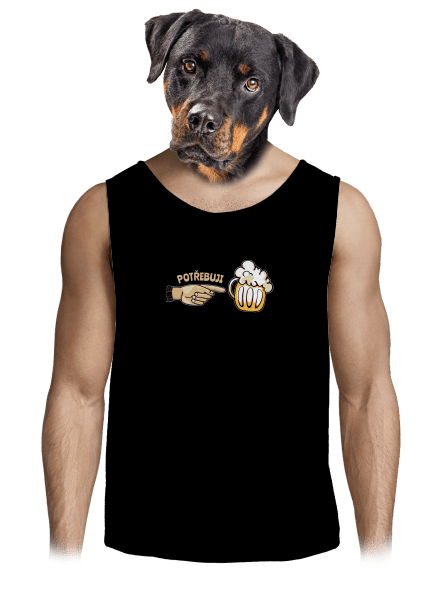 Rodinné potřeby pánské tílko Black