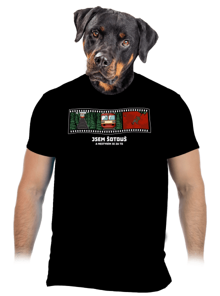 Jsem šotouš pánské tričko Black
