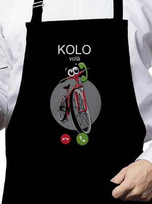 Kolo volá zástěra Black