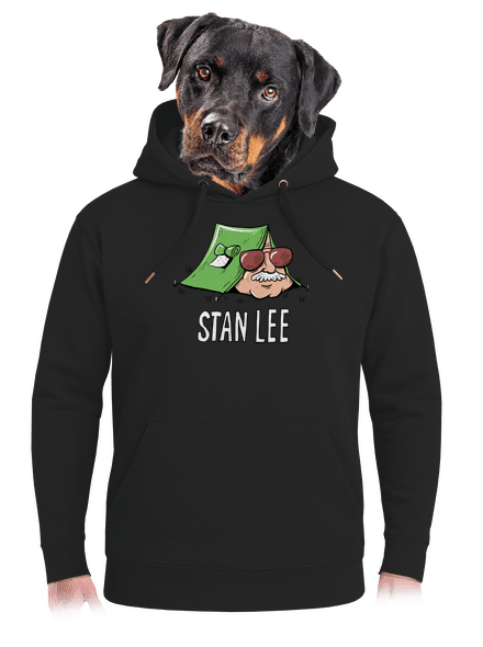 Stan Lee unisex mikina premium Dark Black
