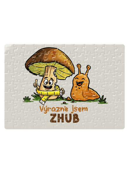 Jsem zhub puzzle White