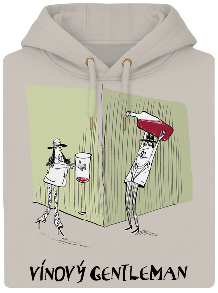 Vínový gentleman  unisex mikina premium Pastel Macchiato