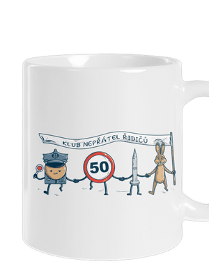 Nepřátelé řidičů klasický hrnek White