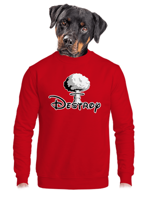 unisex mikina bez kapuce