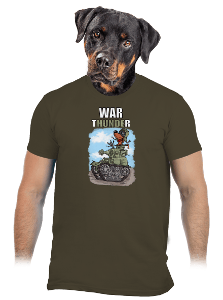 War Hunde pánské tričko Urban Khaki