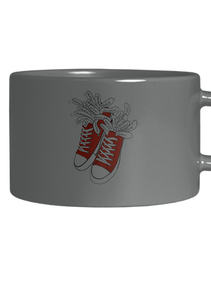 Plný kecky hrnek makronka Grey Macaron