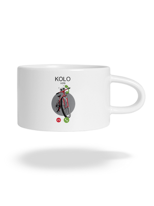 Kolo volá hrnek makronka White